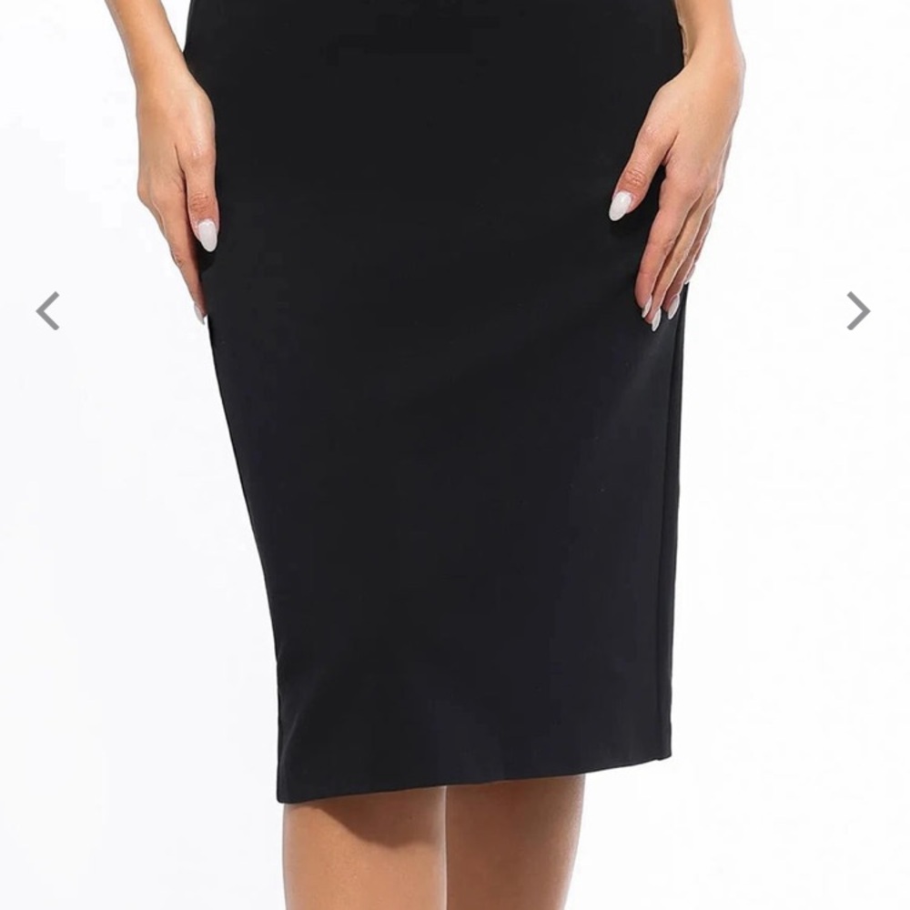 Recollections Classic Black Midi Skirt